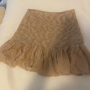 Ruched mini skirt